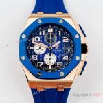Japan Grade Audemars Piguet Royal Oak Offshore Copy Watches Blue Bezel  44mm